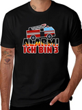 Alarm Ich Bin 3 Firetruck Kids T-Shirt