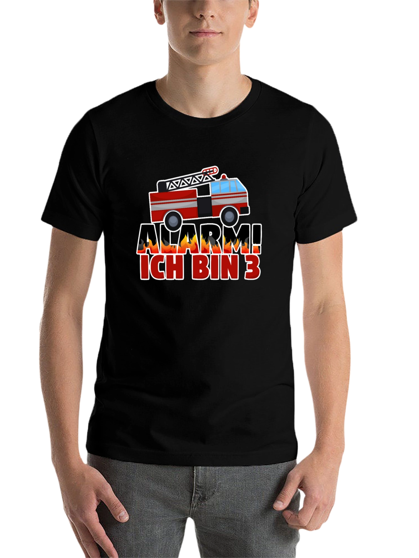 Alarm Ich Bin 3 Firetruck Kids T-Shirt