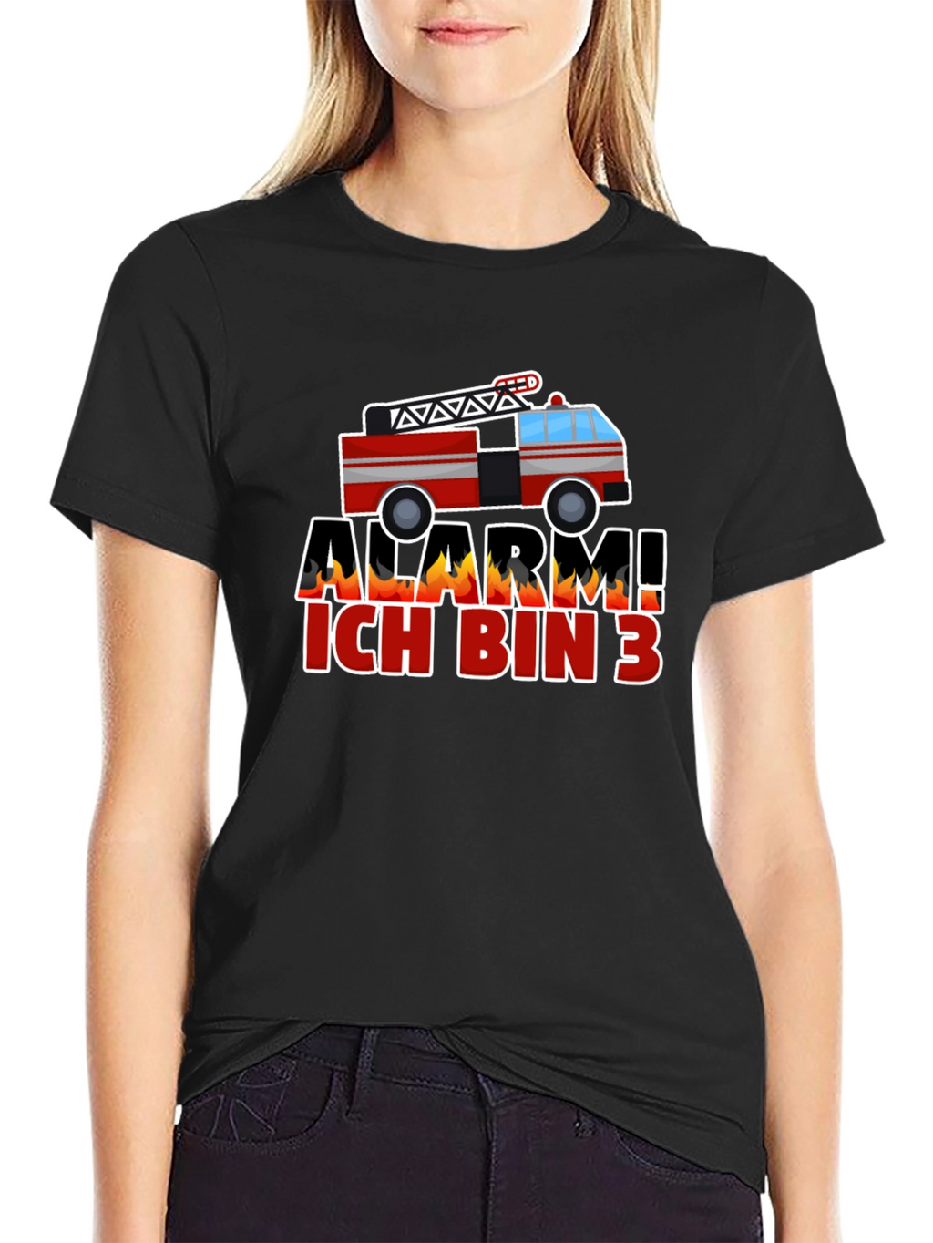 Alarm Ich Bin 3 Firetruck Kids T-Shirt