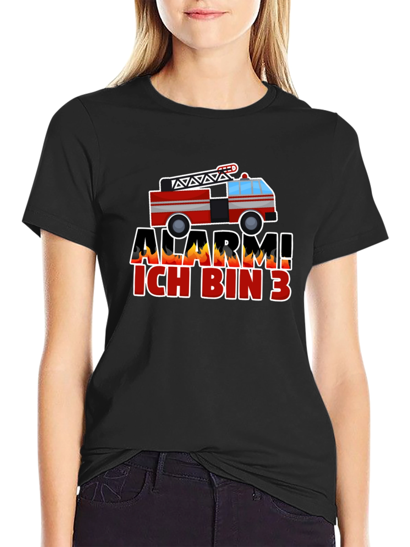 Alarm Ich Bin 3 Firetruck Kids T-Shirt