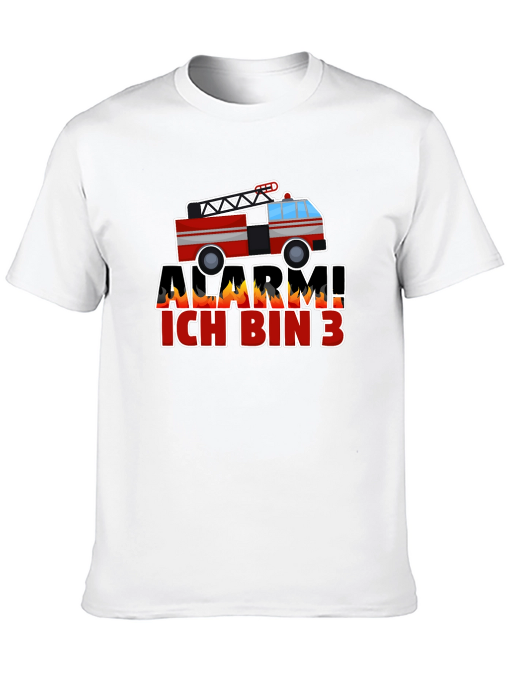 Alarm Ich Bin 3 Firetruck Kids T-Shirt