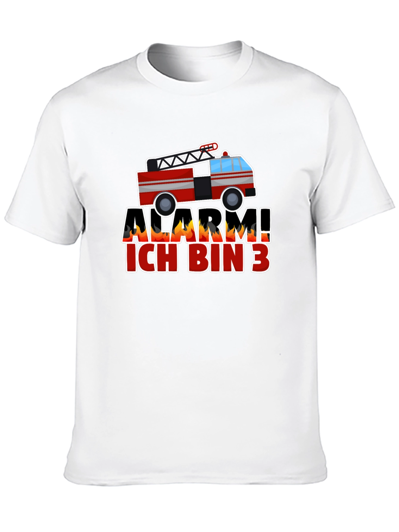 Alarm Ich Bin 3 Firetruck Kids T-Shirt