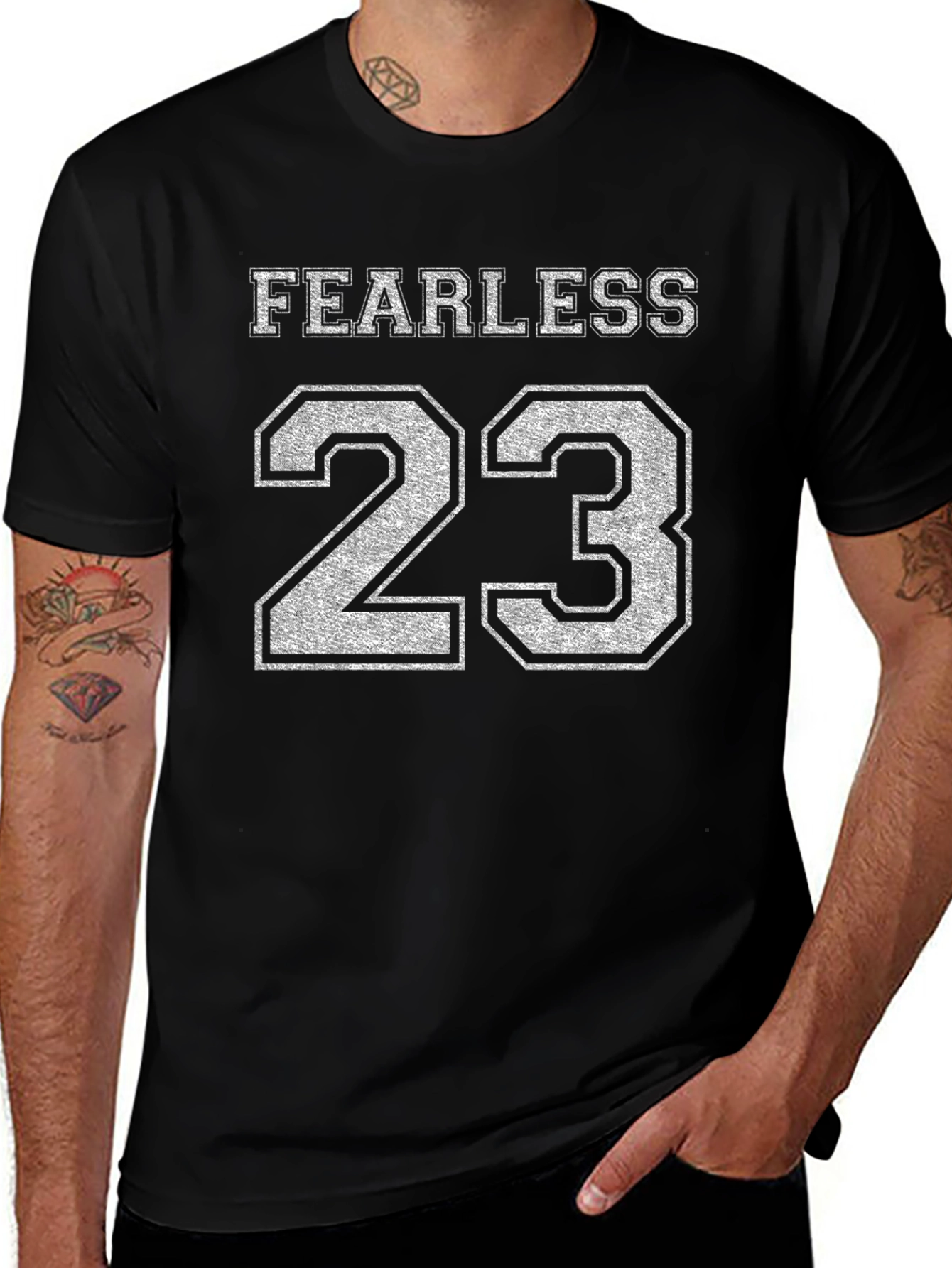 Fearless 23 Graphic Tee - Black