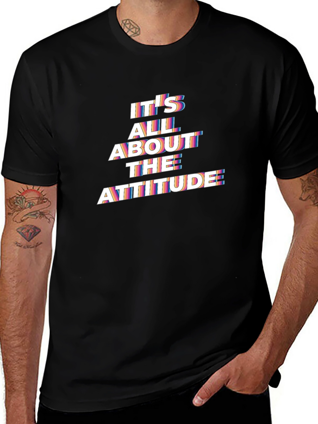 Attitude Graphic T-Shirt - Menswear