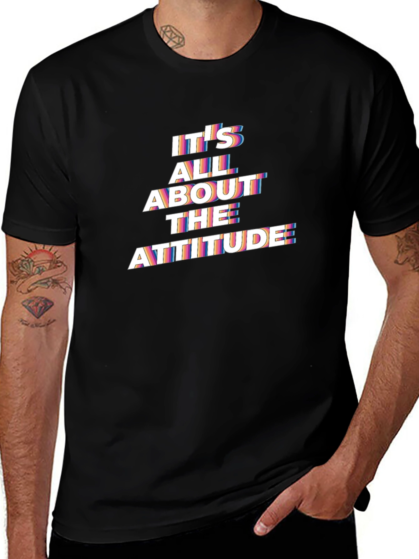Attitude Graphic T-Shirt - Menswear