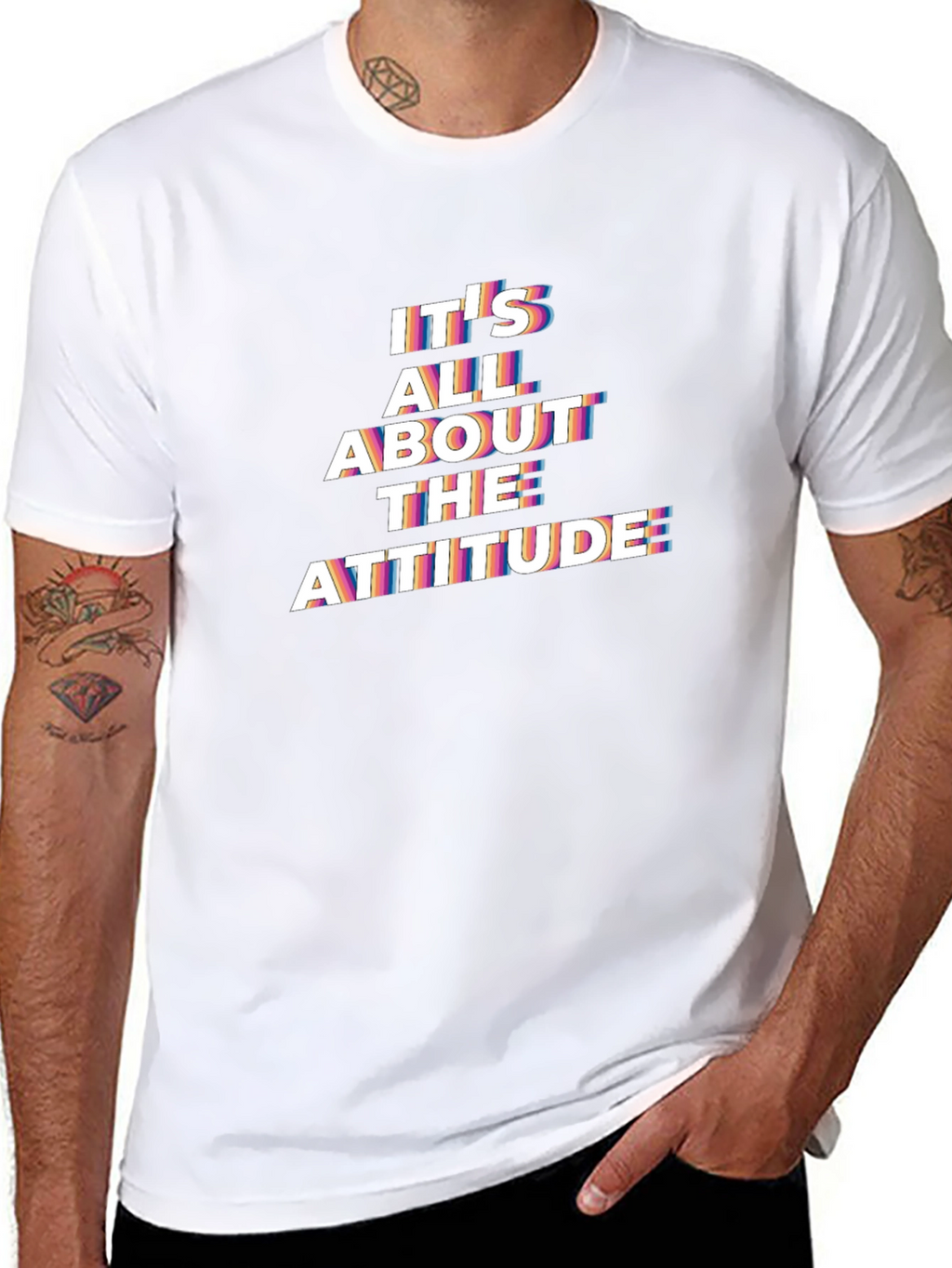 Attitude Graphic T-Shirt - Menswear