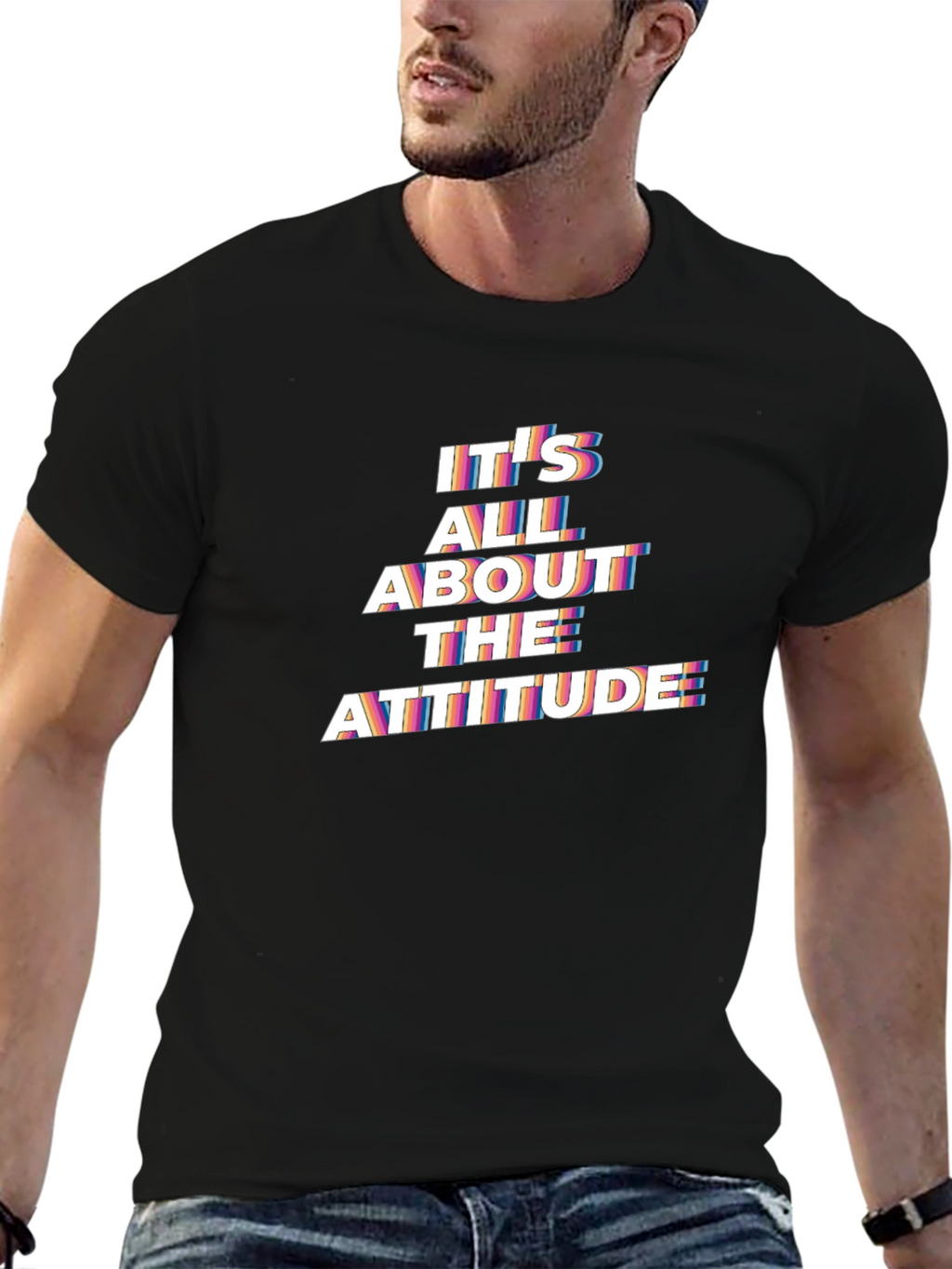 Attitude Graphic T-Shirt - Menswear