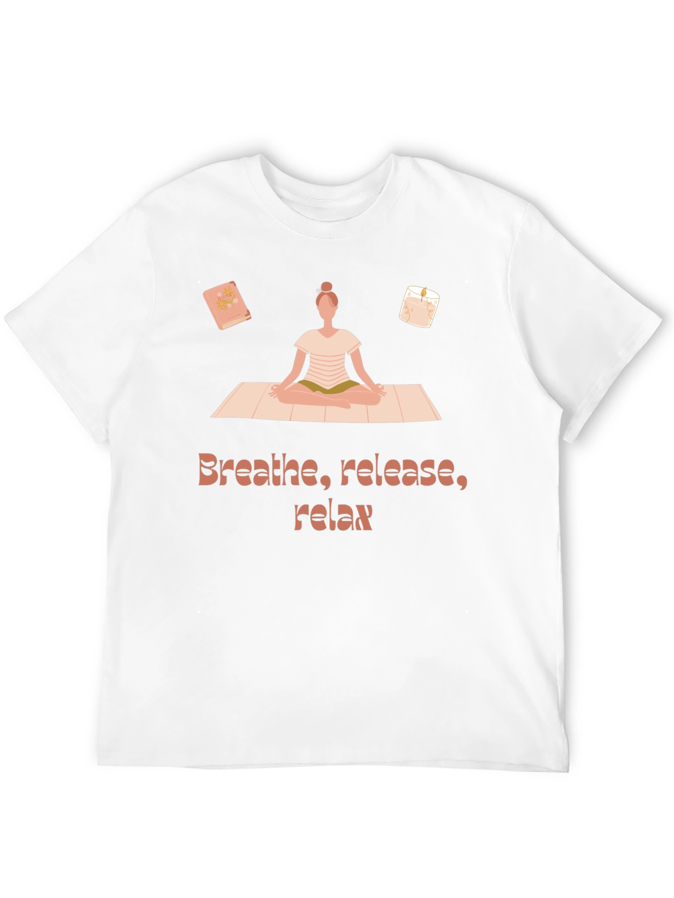 Breathe Release Relax T-Shirt Yoga Meditation Design