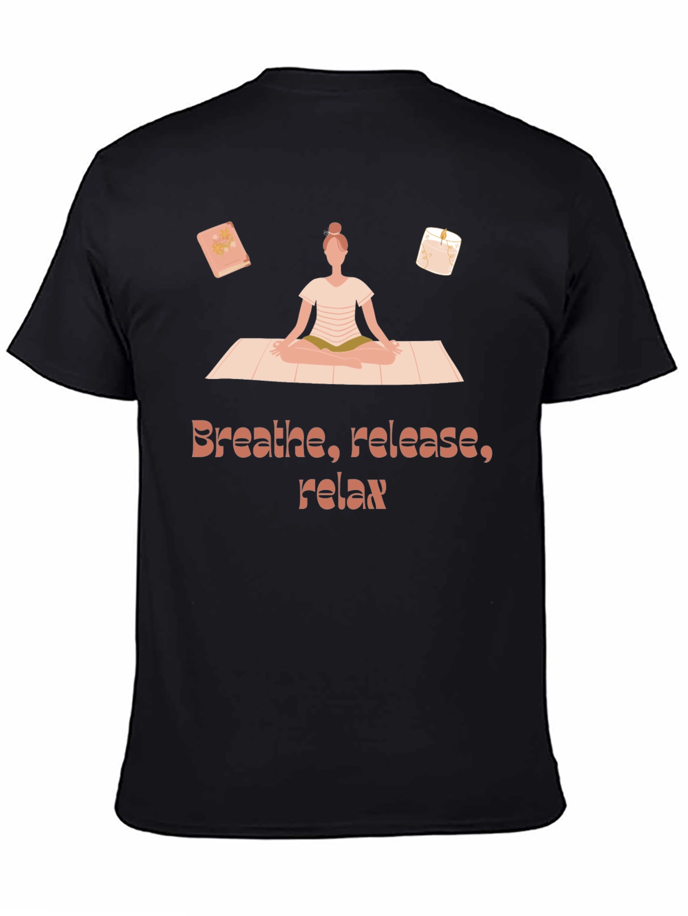 Breathe Release Relax T-Shirt Yoga Meditation Design