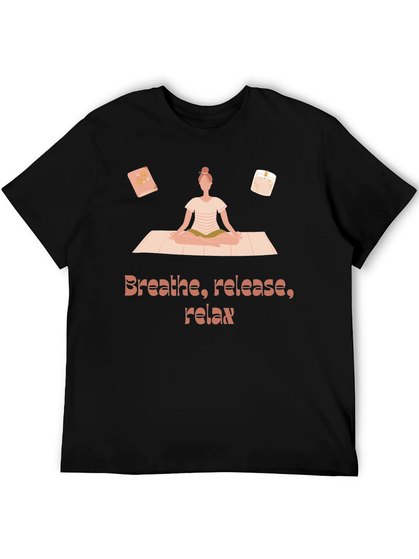 Breathe Release Relax T-Shirt Yoga Meditation Design