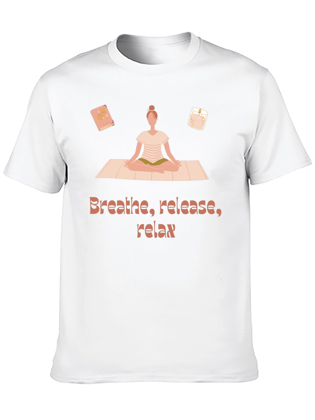 Breathe Release Relax T-Shirt Yoga Meditation Design