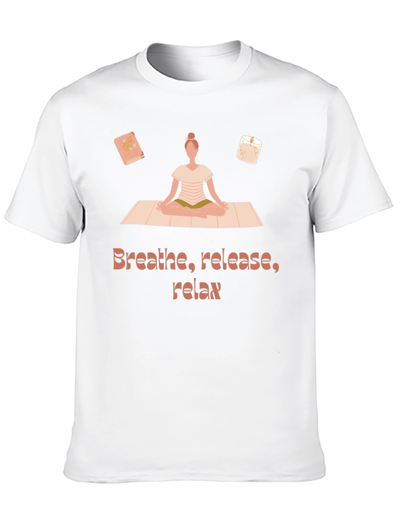 Breathe Release Relax T-Shirt Yoga Meditation Design