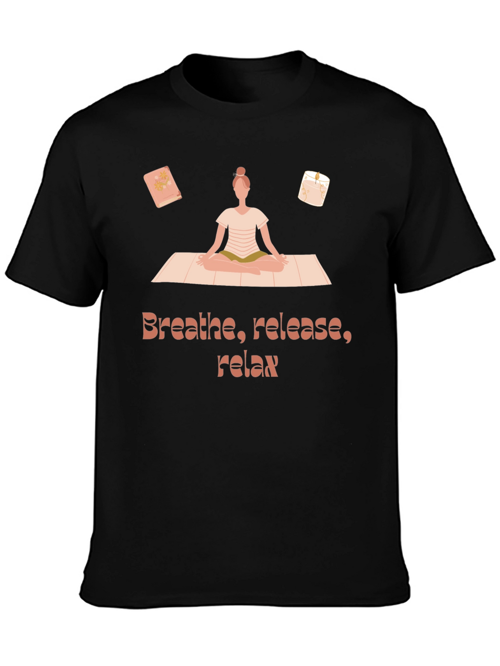 Breathe Release Relax T-Shirt Yoga Meditation Design