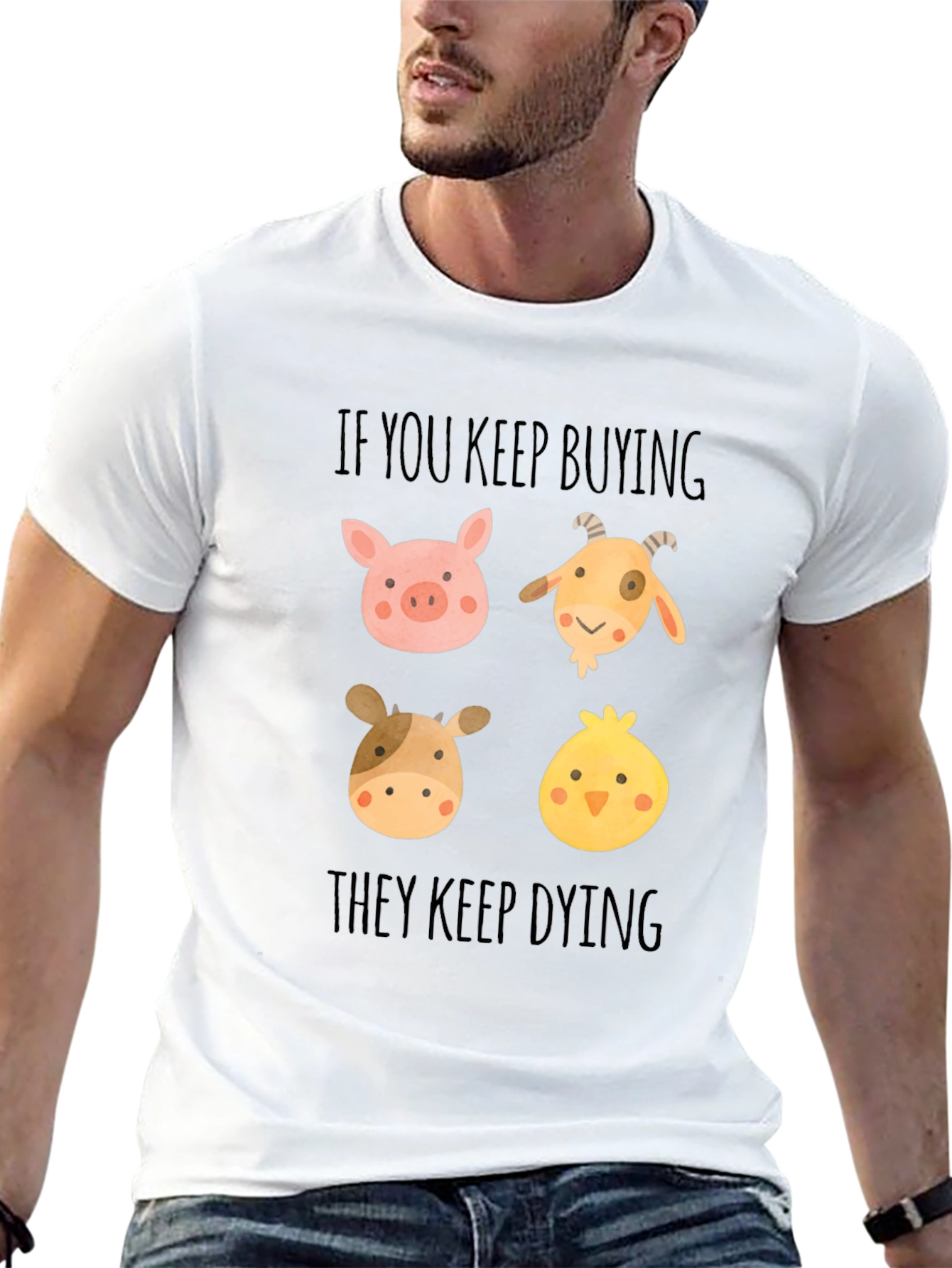 Vegan Animal Rights Tee: If You Keep Buying...