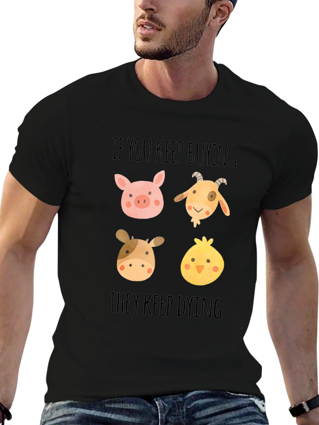 Vegan Animal Rights Tee: If You Keep Buying...