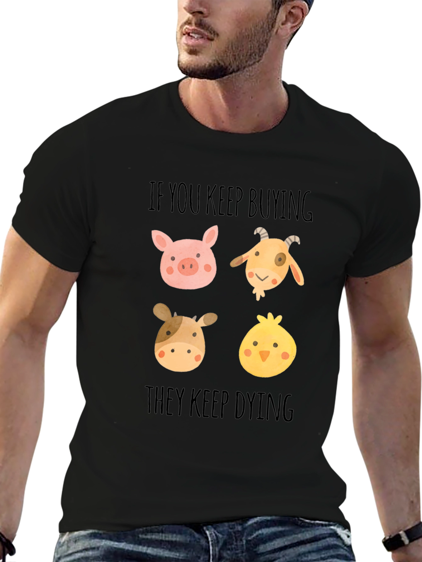 Vegan Animal Rights Tee: If You Keep Buying...