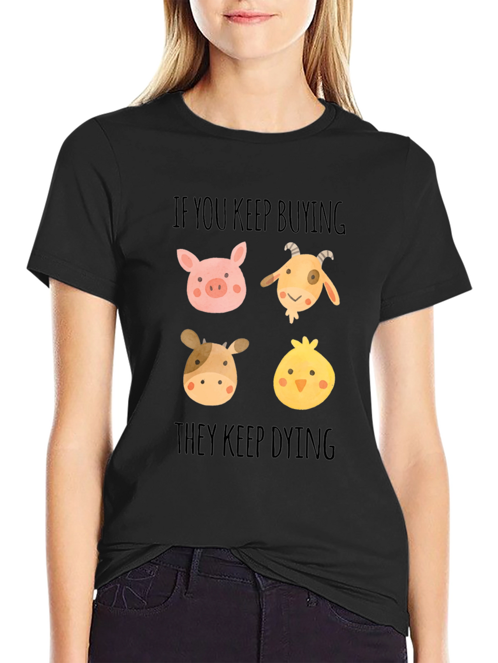 Vegan Animal Rights Tee: If You Keep Buying...