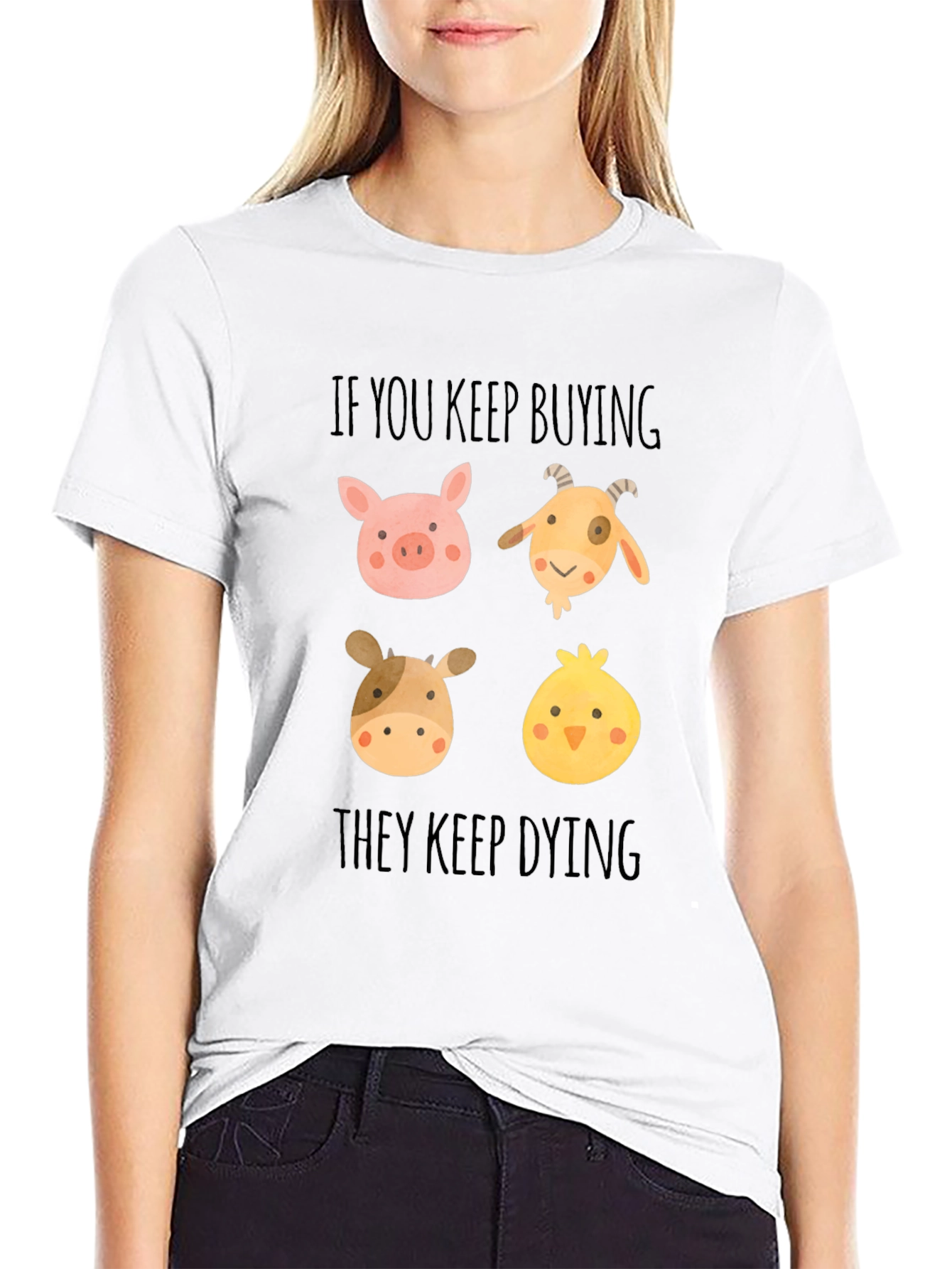 Vegan Animal Rights Tee: If You Keep Buying...