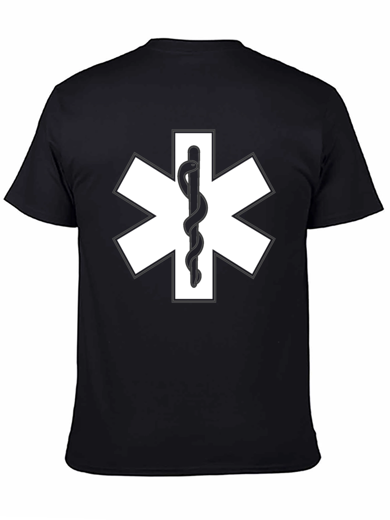 EMS Star of Life Black T-Shirt