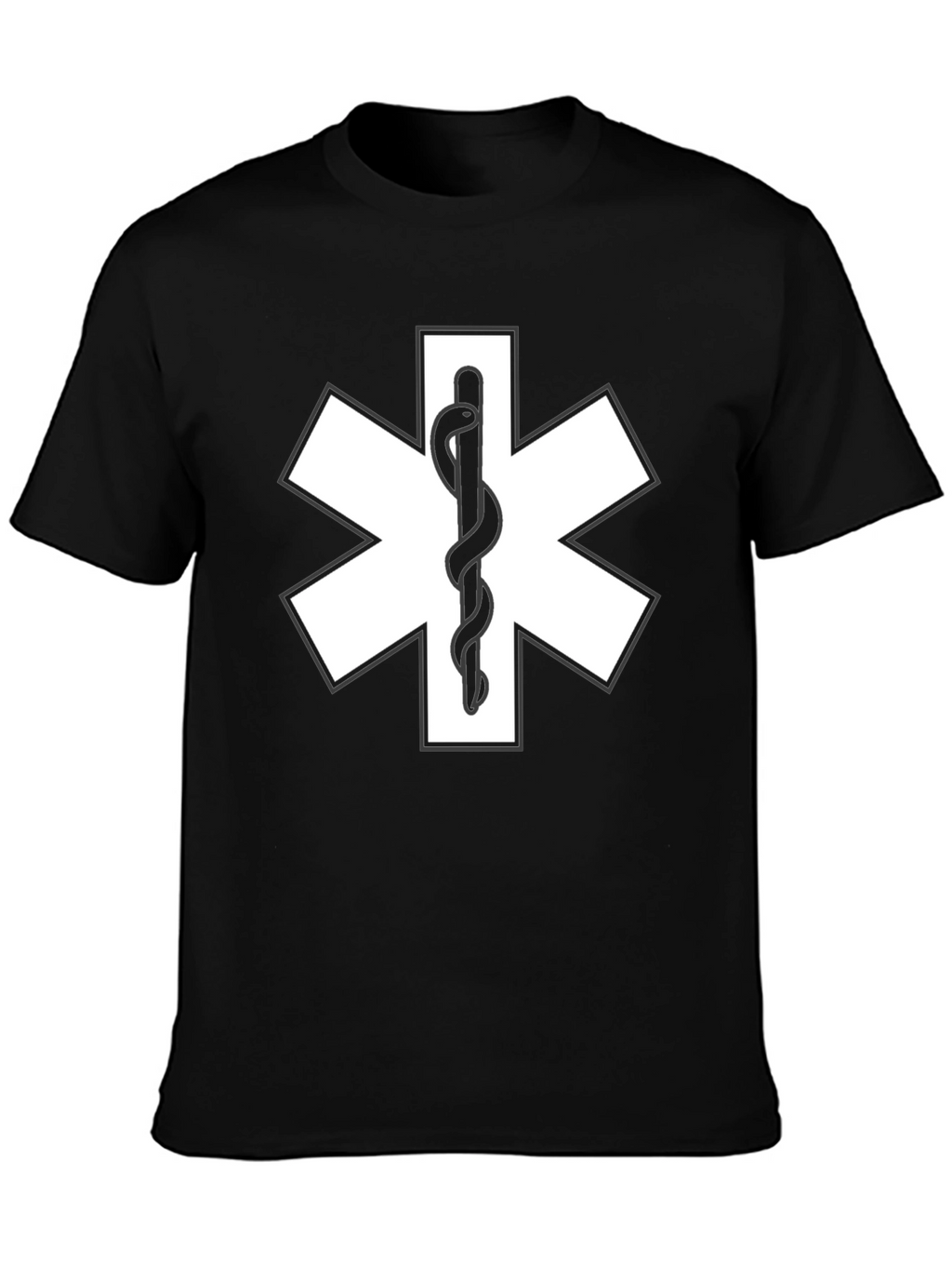 EMS Star of Life Black T-Shirt