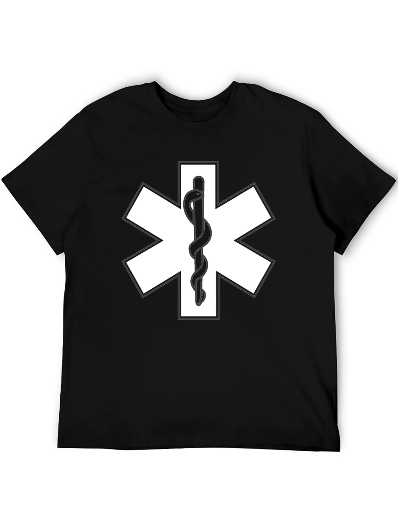 EMS Star of Life Black T-Shirt