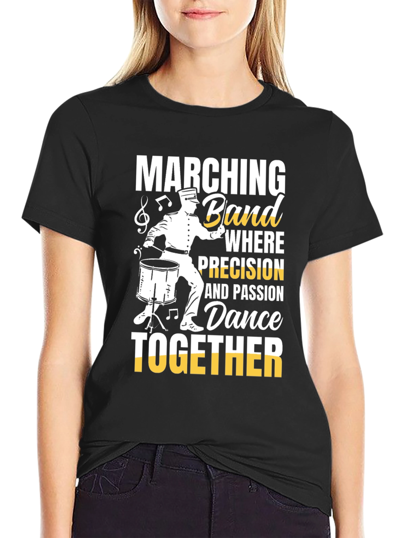 Marching Band Dance T-Shirt for Musicians & Percussionists