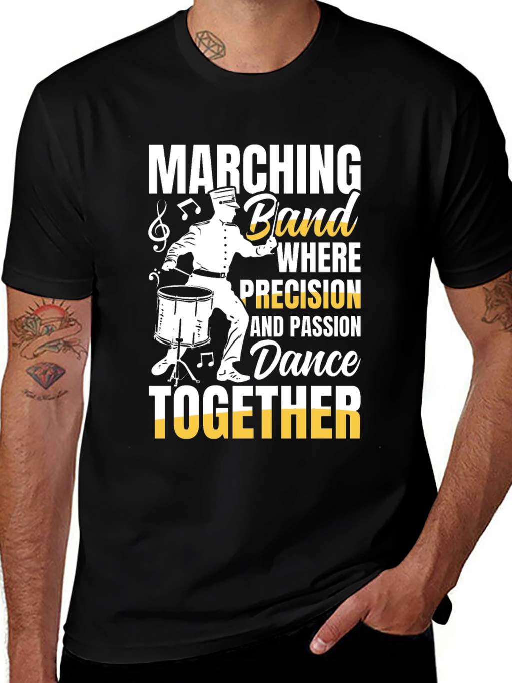 Marching Band Dance T-Shirt for Musicians & Percussionists