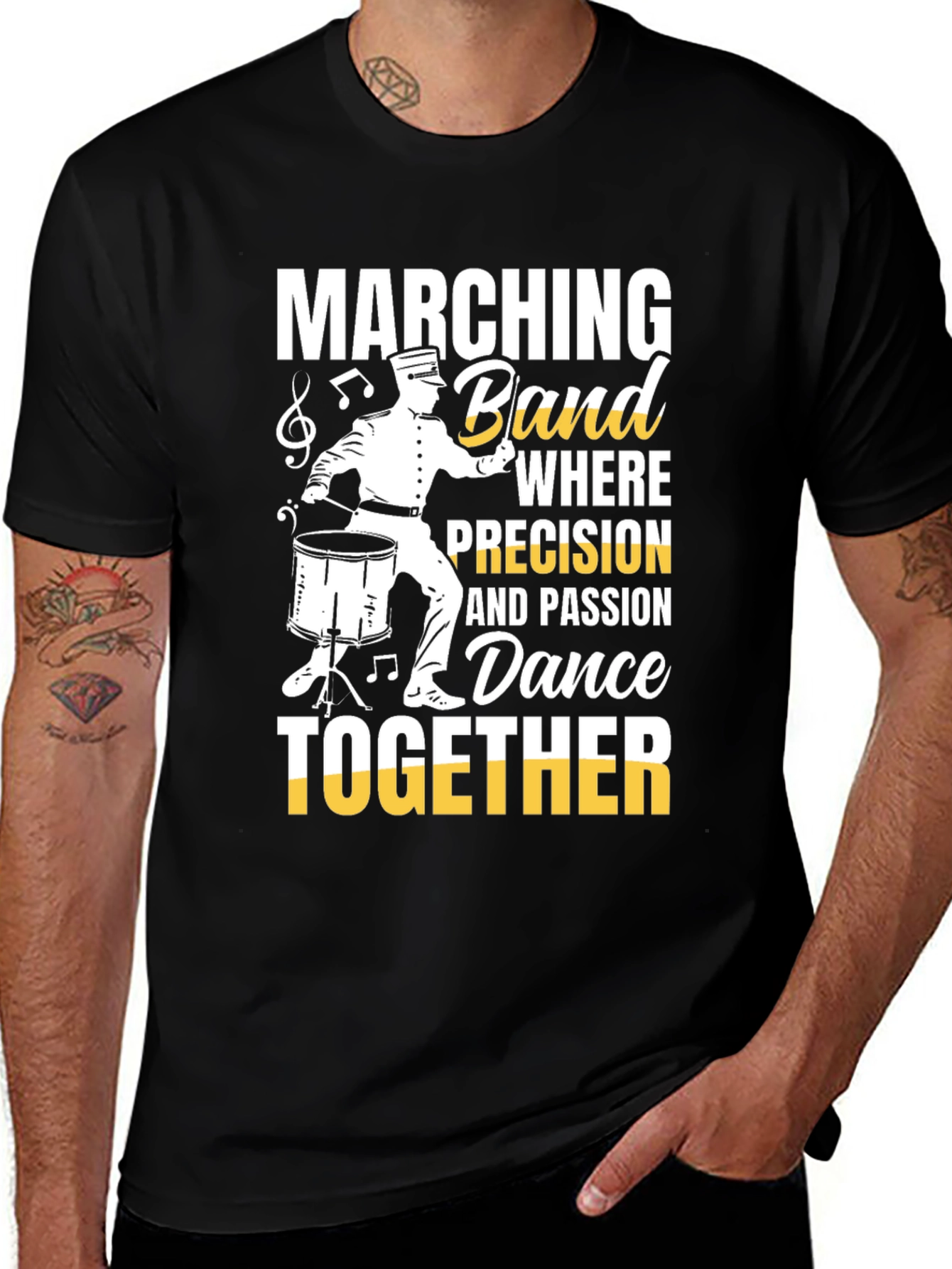 Marching Band Dance T-Shirt for Musicians & Percussionists