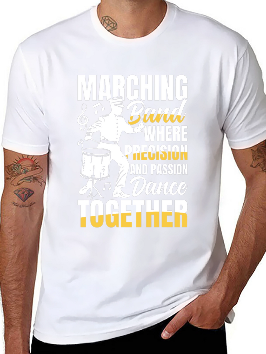 Marching Band Dance T-Shirt for Musicians & Percussionists
