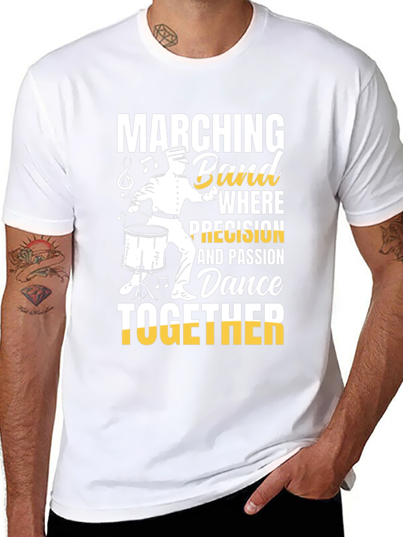 Marching Band Dance T-Shirt for Musicians & Percussionists