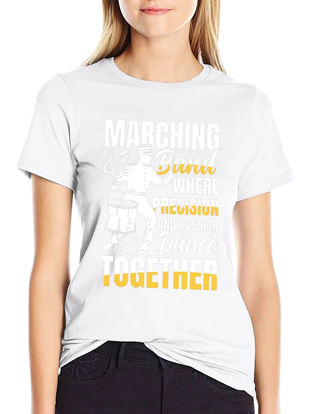 Marching Band Dance T-Shirt for Musicians & Percussionists