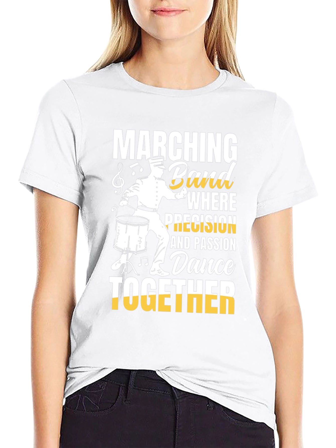 Marching Band Dance T-Shirt for Musicians & Percussionists