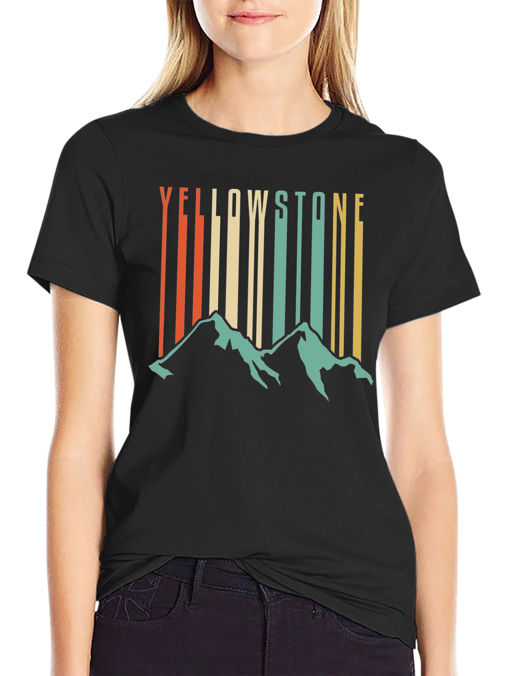 Yellowstone Mountain Retro T-Shirt