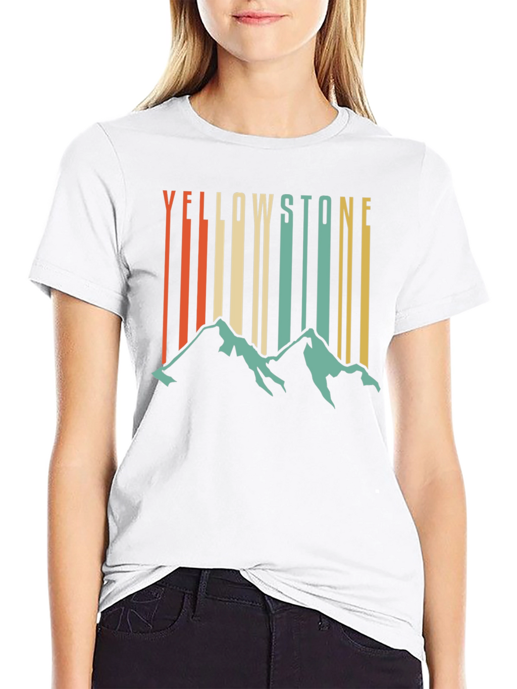 Yellowstone Mountain Retro T-Shirt