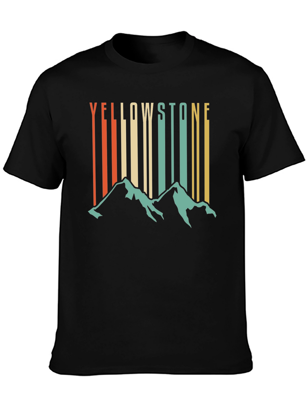 Yellowstone Mountain Retro T-Shirt