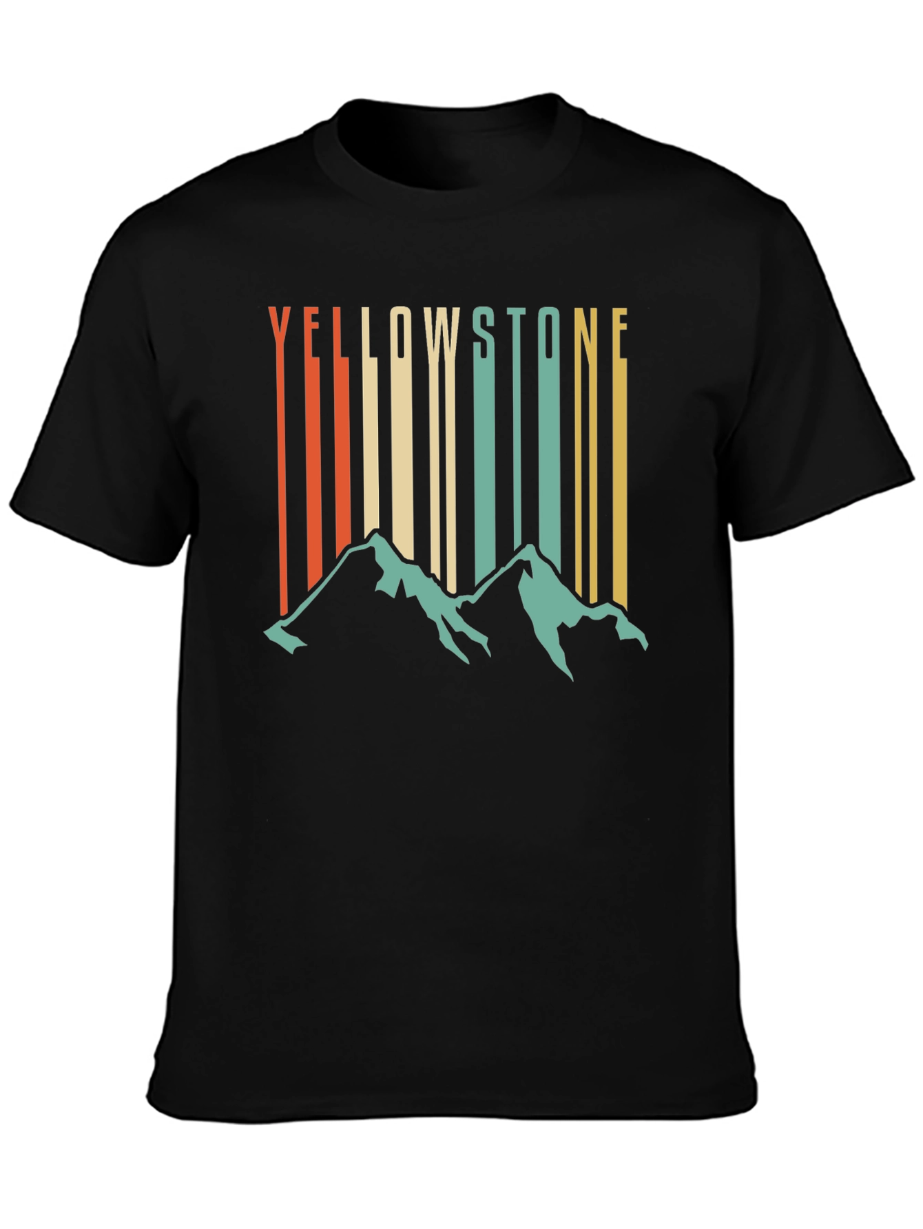 Yellowstone Mountain Retro T-Shirt