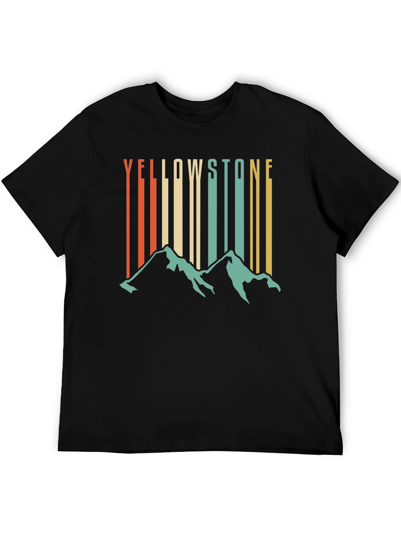 Yellowstone Mountain Retro T-Shirt