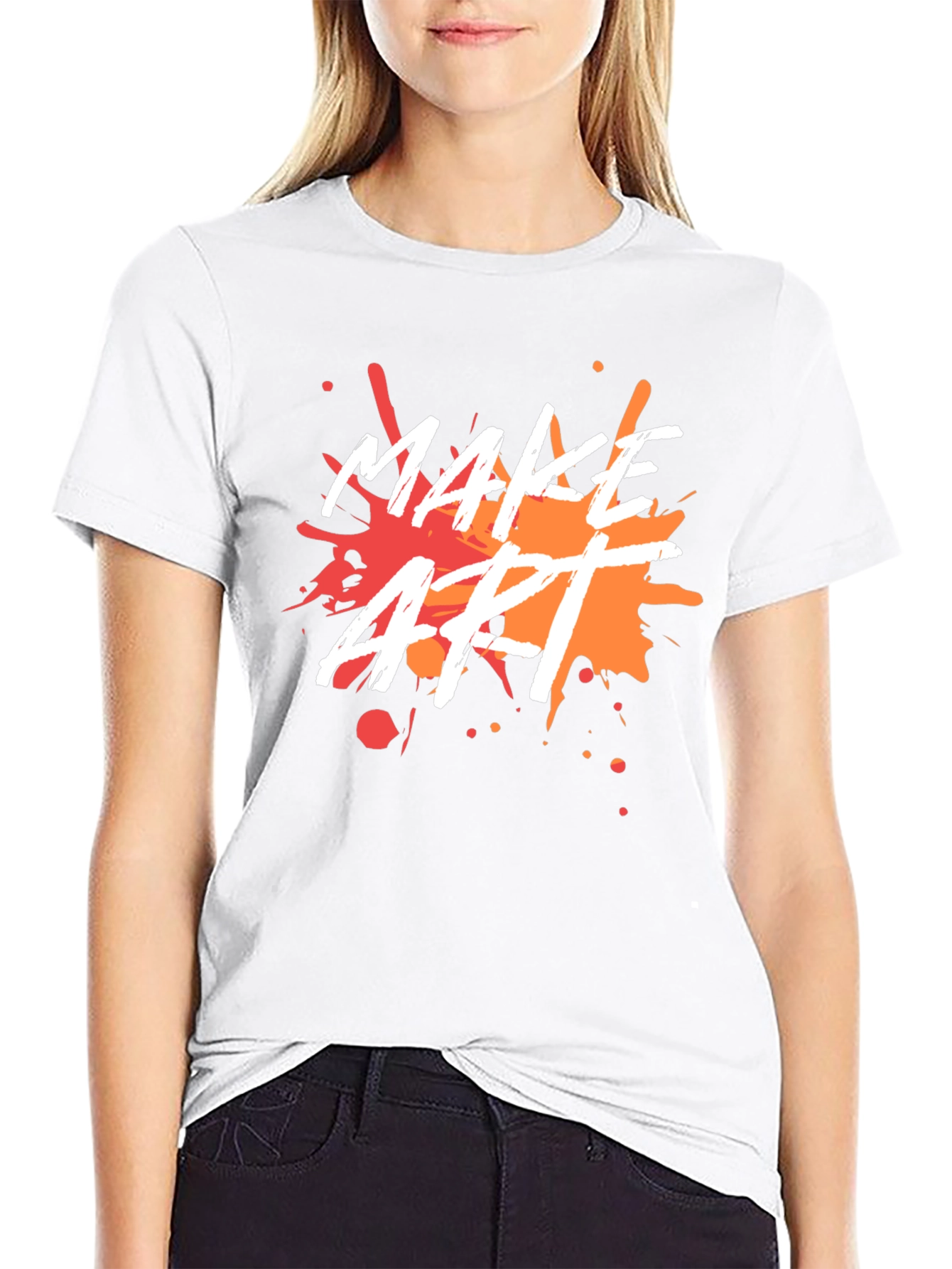 Make Art Splatter Graphic Tee