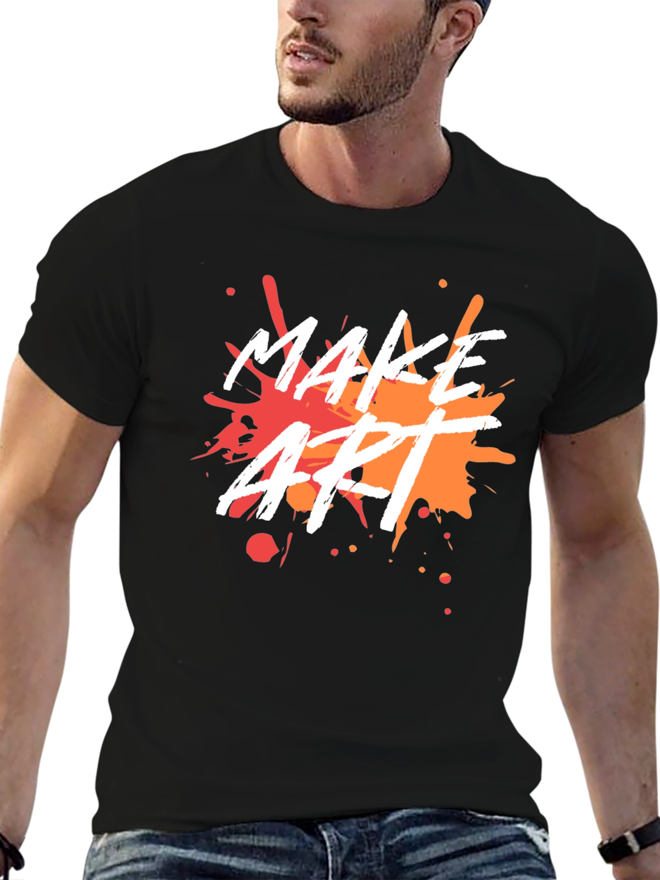Make Art Splatter Graphic Tee