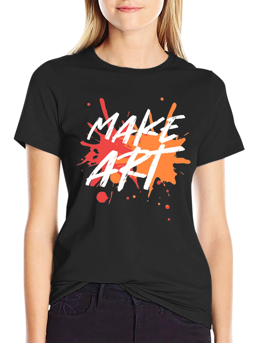 Make Art Splatter Graphic Tee