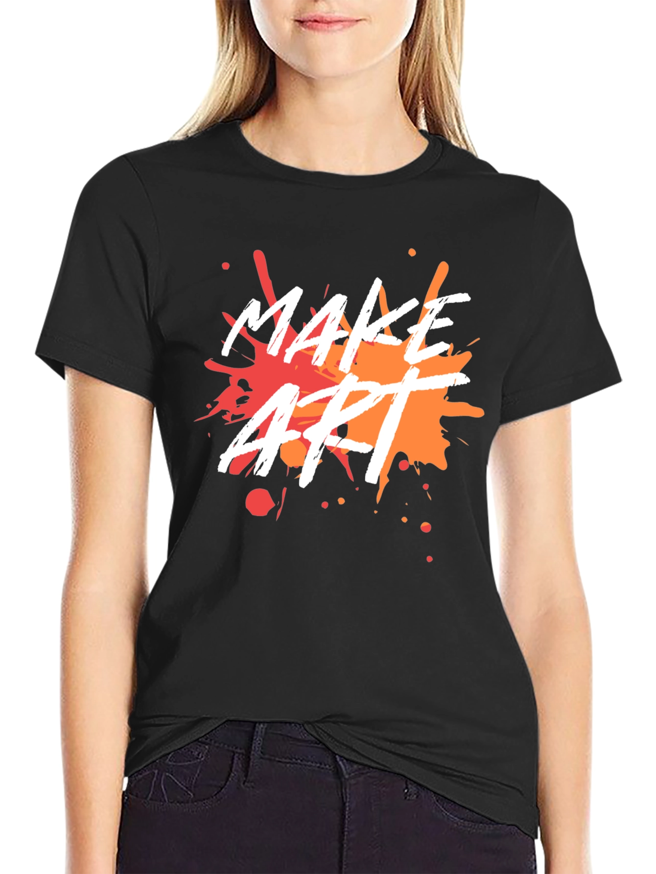 Make Art Splatter Graphic Tee