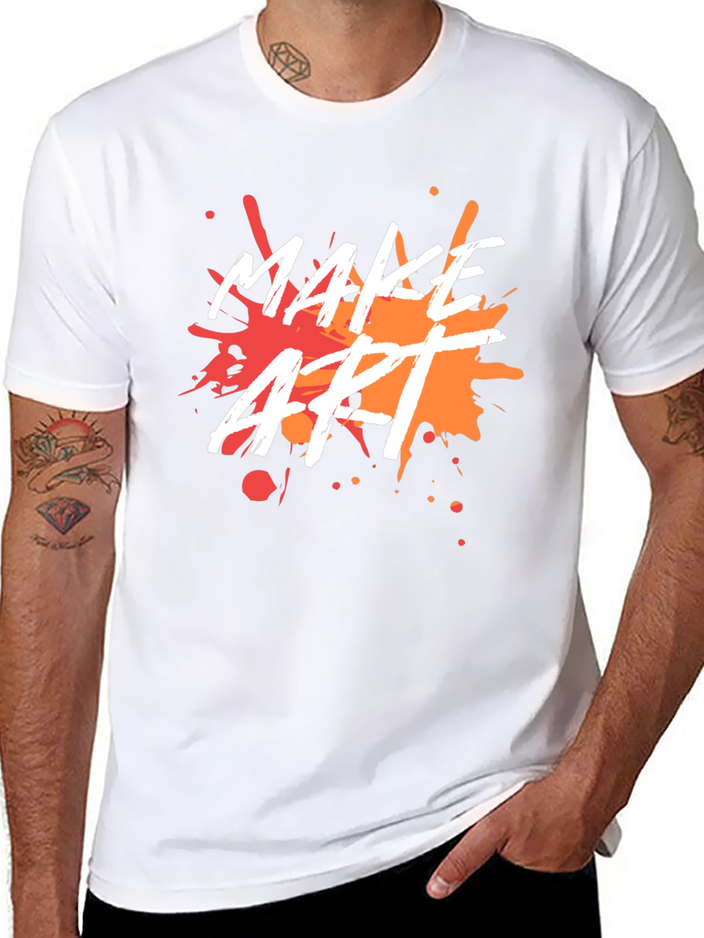Make Art Splatter Graphic Tee