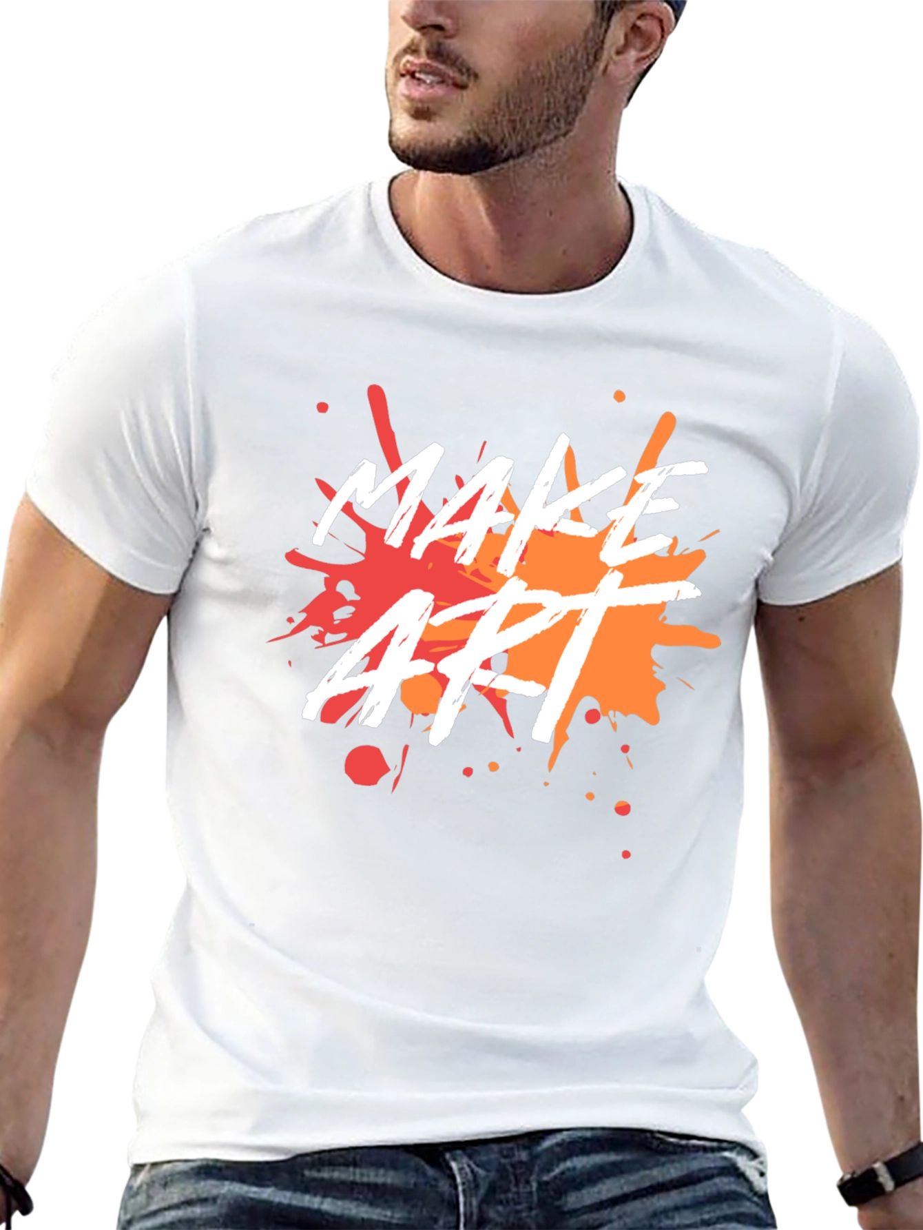 Make Art Splatter Graphic Tee