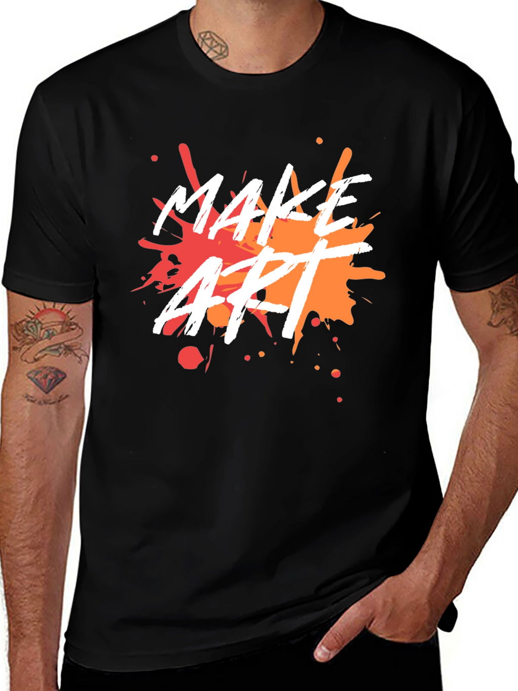 Make Art Splatter Graphic Tee