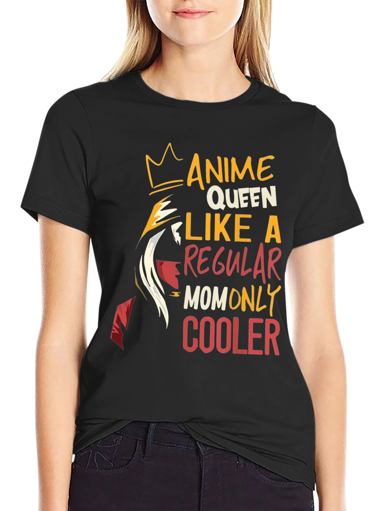 Anime Queen Mom T-Shirt - Cool Graphic Tee