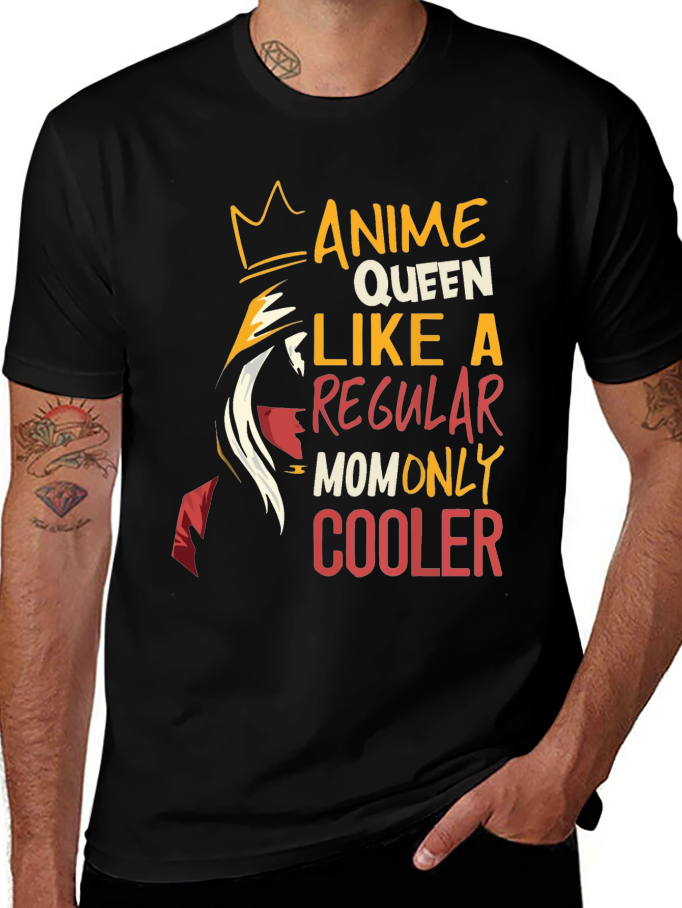 Anime Queen Mom T-Shirt - Cool Graphic Tee