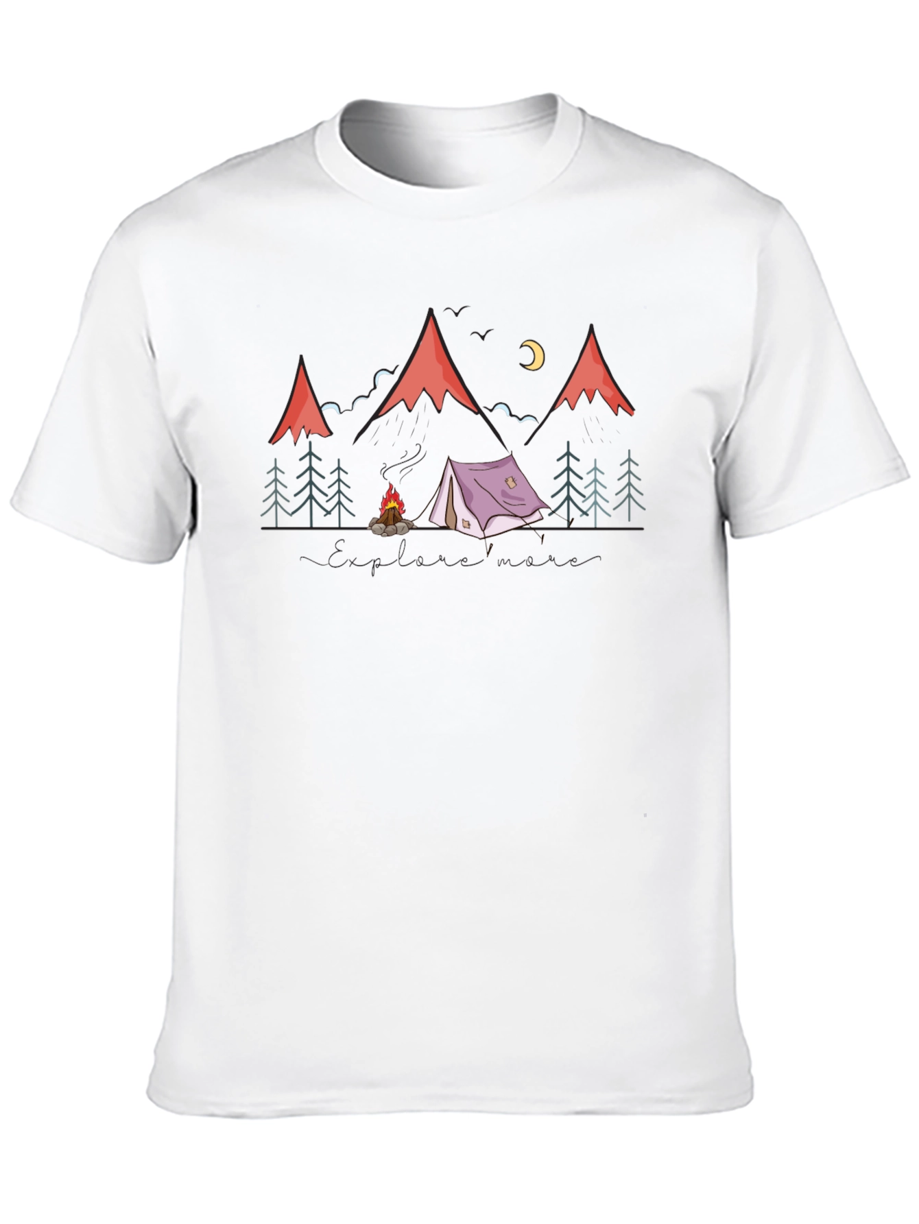 Camping Adventure Graphic Tee - Nature Lover T-Shirt