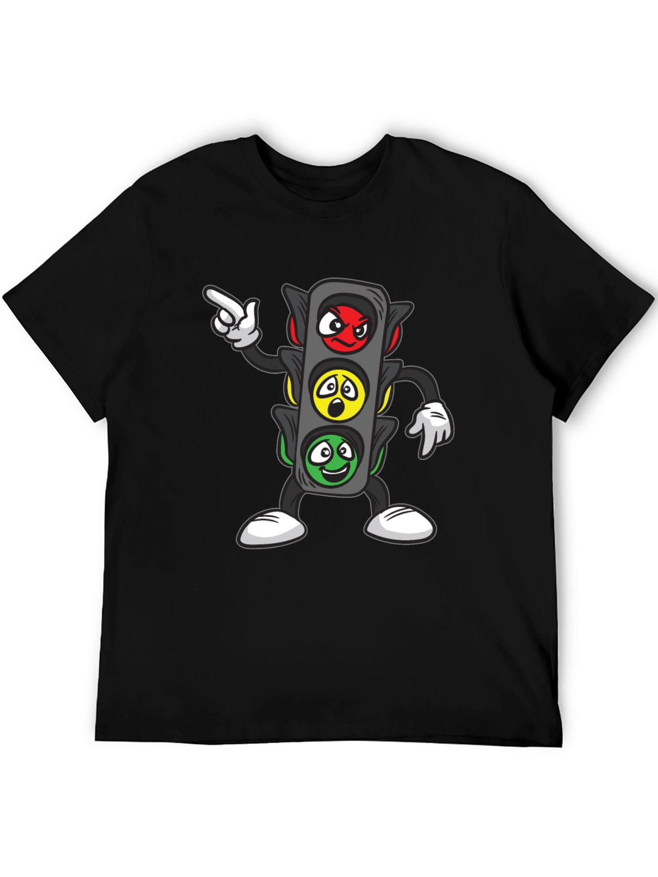 Funny Traffic Light Cartoon Graphic Tee