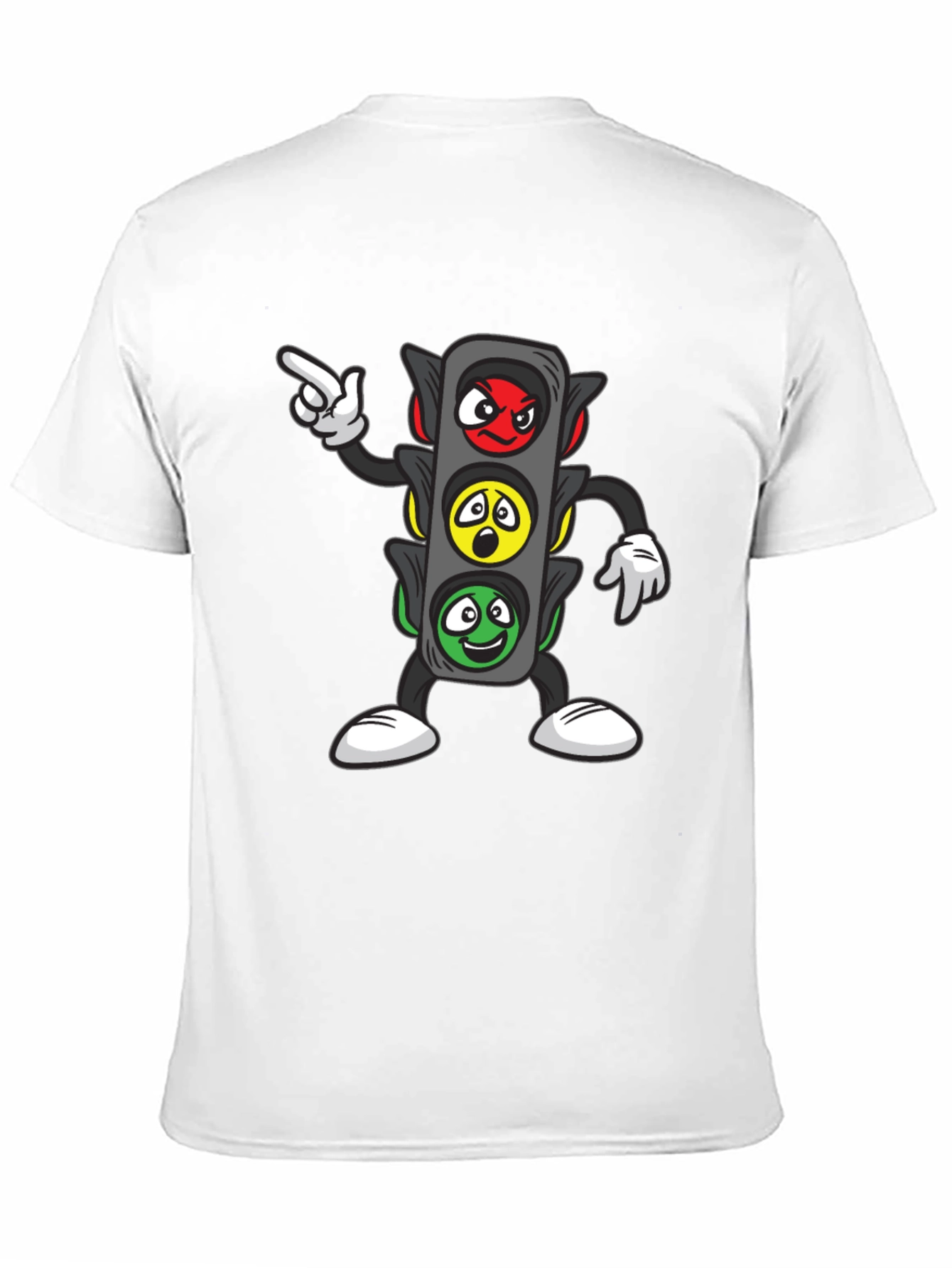 Funny Traffic Light Cartoon Graphic Tee