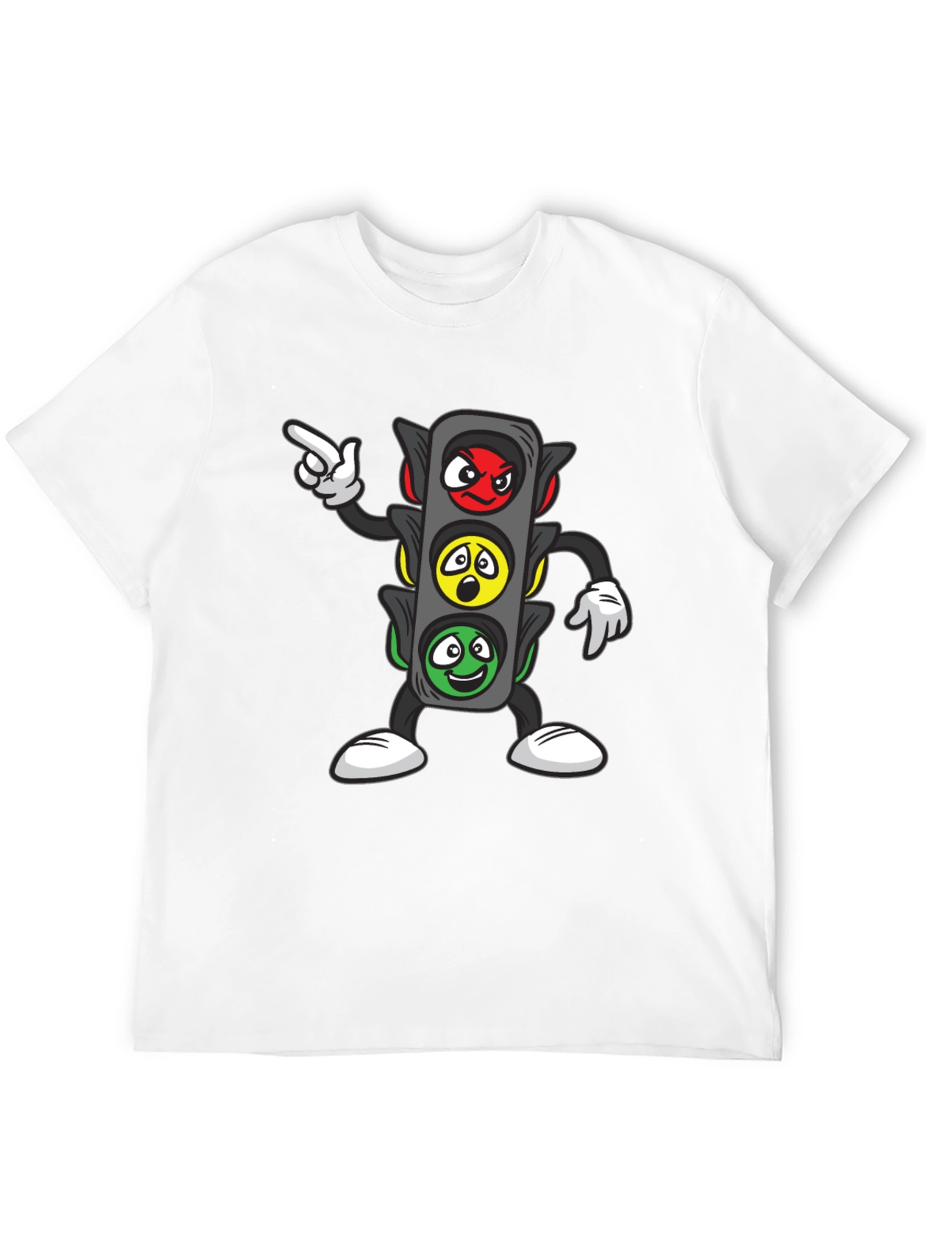 Funny Traffic Light Cartoon Graphic Tee